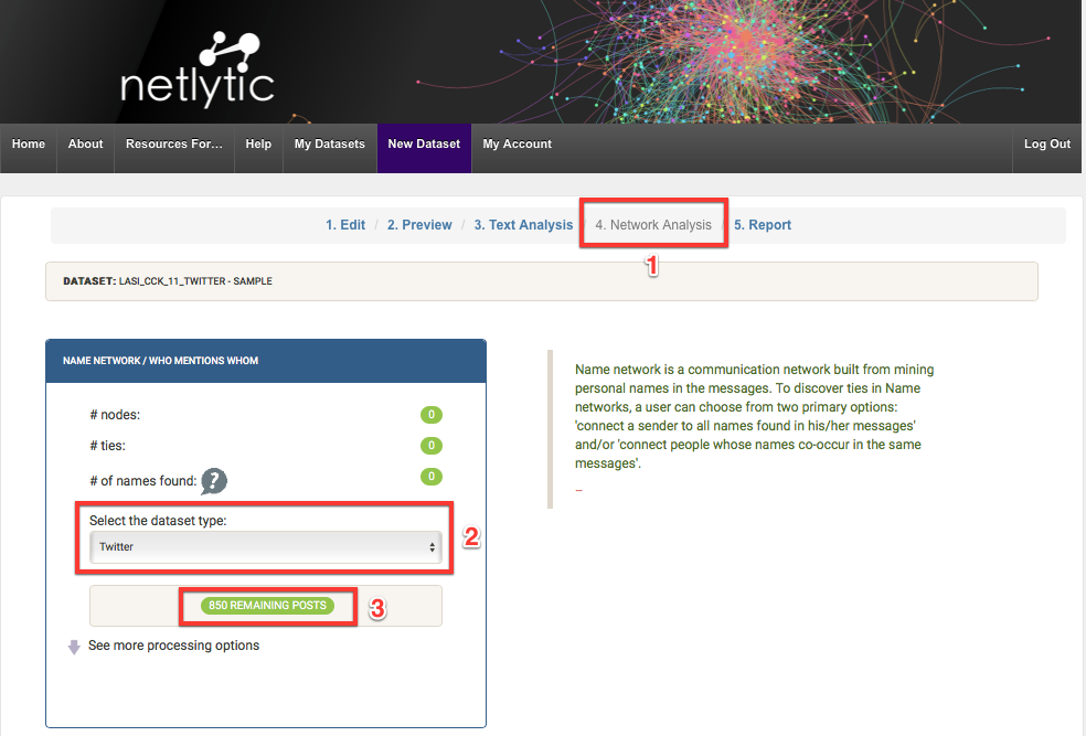 Netlytic - Network Analysis